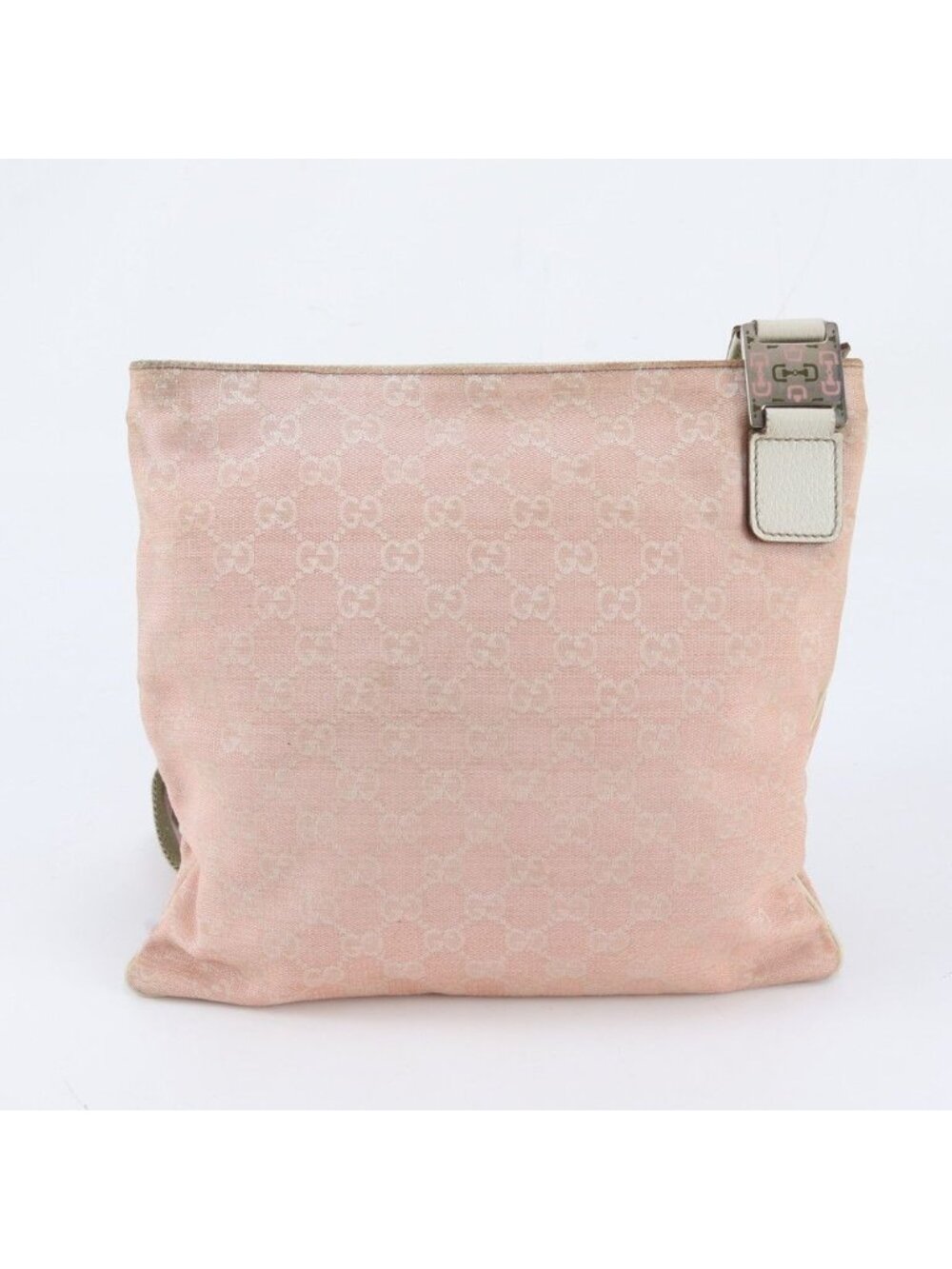 Gucci GG Canvas Sherry Line Leather Shoulder Bag Crossbody - Picture 3 of 9
